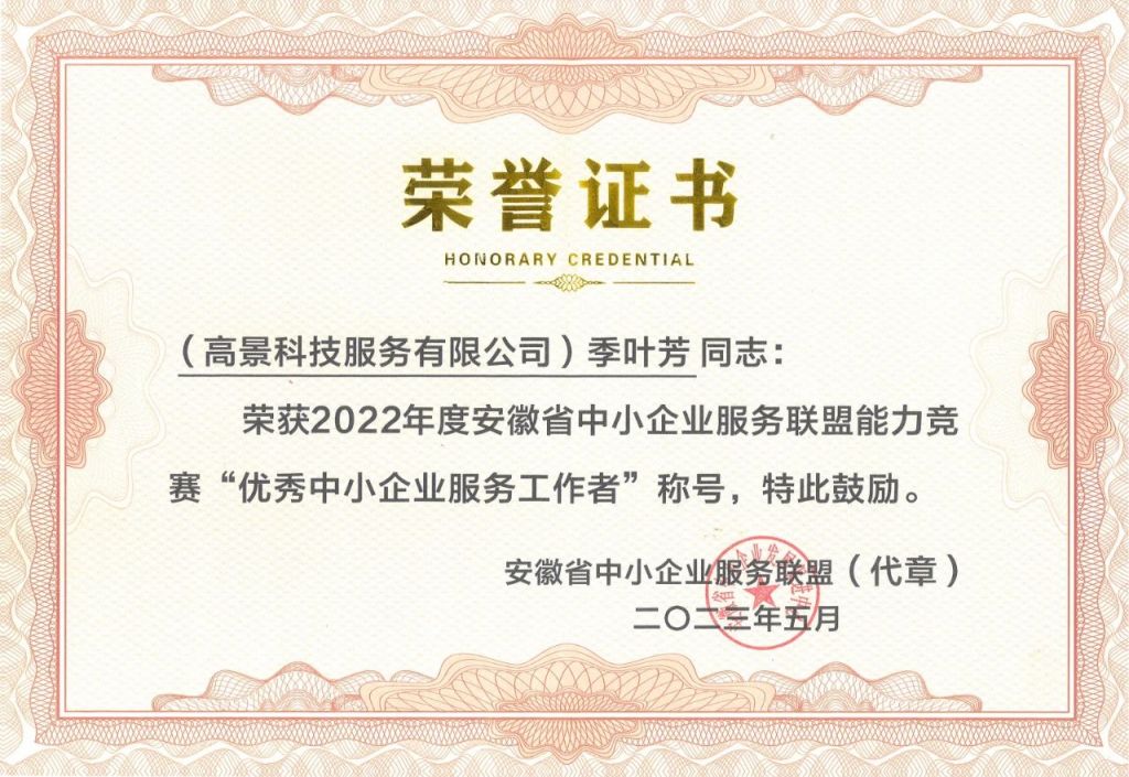 中瑞PA尊龙凯时“研发管理体系标准化咨询服务”荣获2022年度安徽省中小企业服务联盟能力竞赛“创新服务项目”(图2)